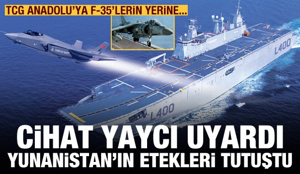 Cihat Yaycı uyardı, Yunanistan tutuştu! TCG Anadolu’ya F-35B’lerin yerine efsane Harrierlar