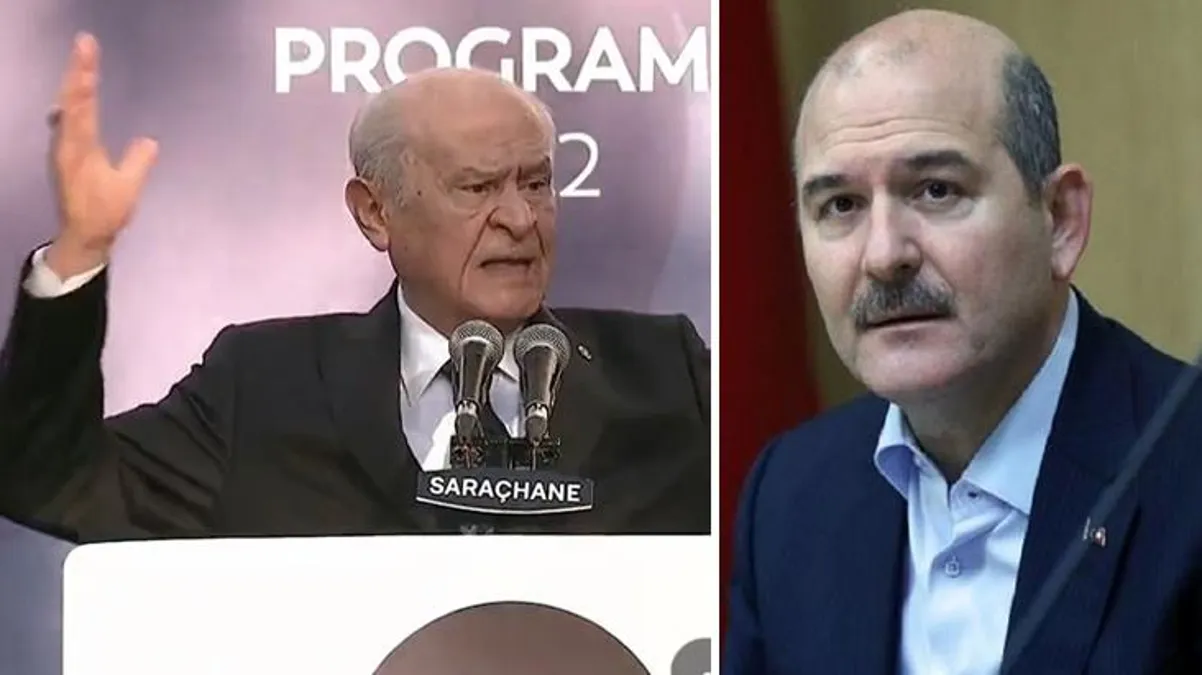 Bakan Soylu, konuşma metninin dışına çıkan Bahçeli’nin Erdoğan’la ilgili sözlerini paylaştı