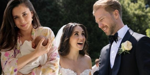 Anne olmanın sevincini yaşıyor! Karsu birinci yılı düğün kareleriyle kutladı